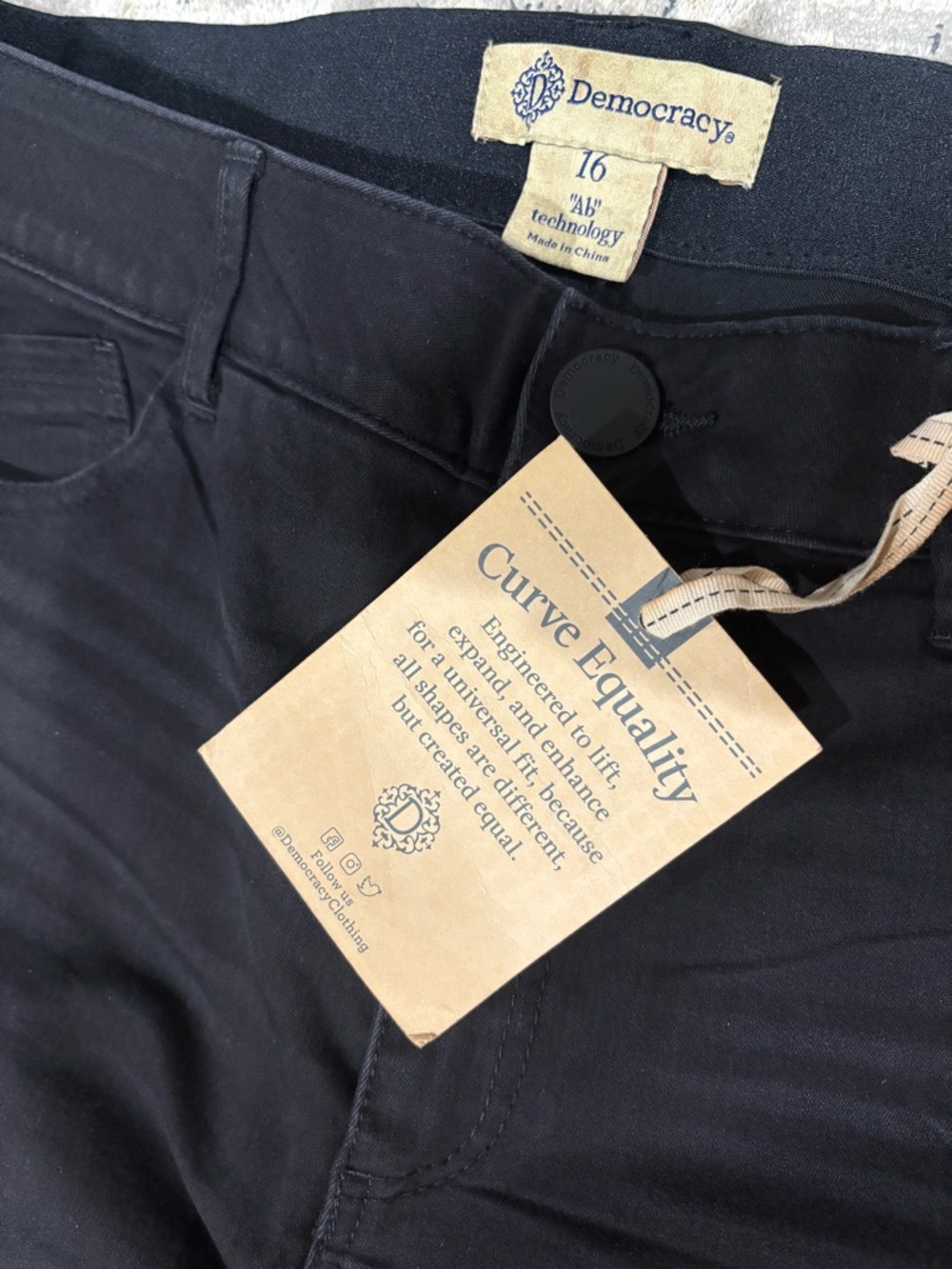 Democracy Black Jeans - Itty Bitty Bootcut